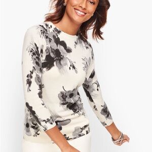 Cashmere Floral Sweater